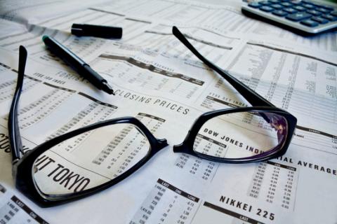 Business Regression Creates Stress Broken Glasses from Business Stress